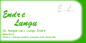 endre lungu business card
